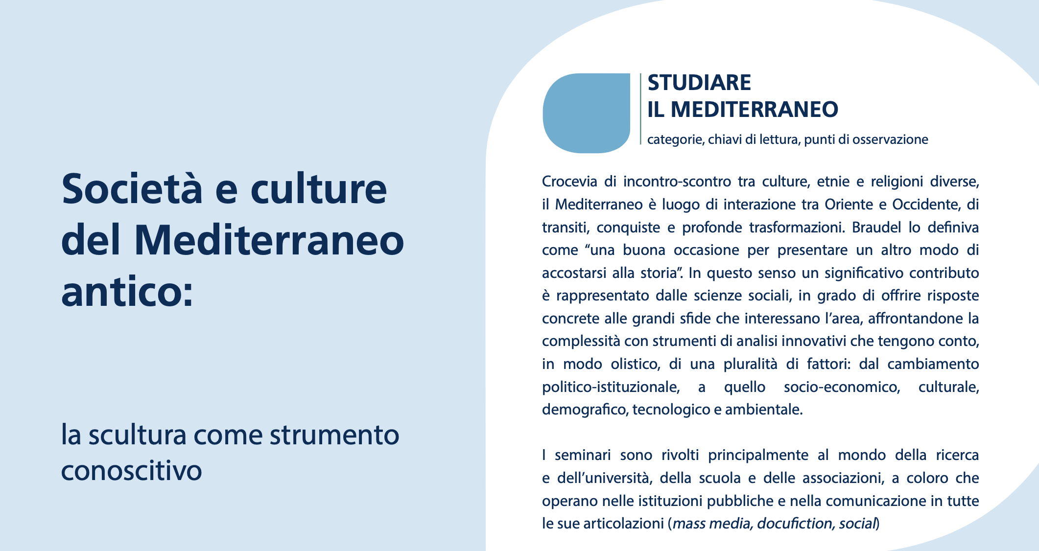 Società e culture del Mediterraneo antico